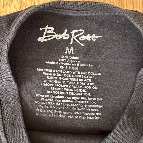 Bob Ross Galaxy Space Painting black shirt size Medium - Picture 3 of 5